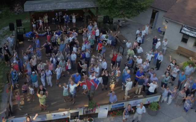 Dancing on the outside Stage