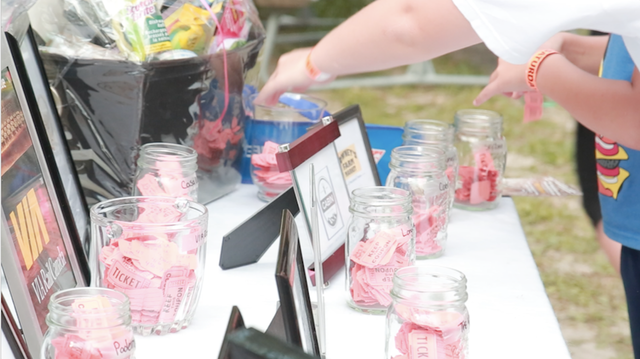 Raffle ticket jars